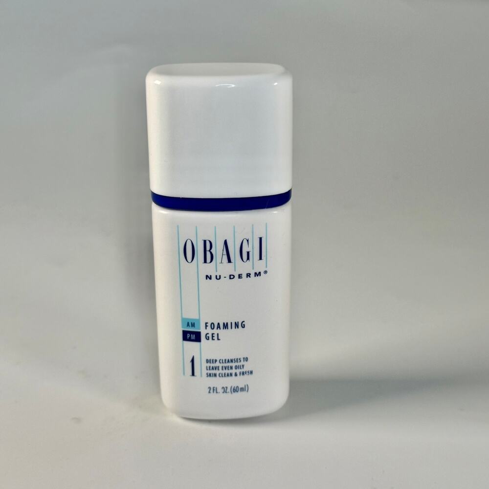 Obagi Nu-Derm Foaming Gel Face Wash Cleanser Mini Travel 2 fl oz 60ml New